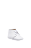 Scalloped Bootie - White Leather