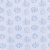 Precious Pumpkins Printed Zipper Footie - Light Blue