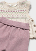 Newborn Girl 3-Piece Set - Mauve