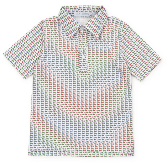 Griffin Boys' Polo - Christmas at the Club