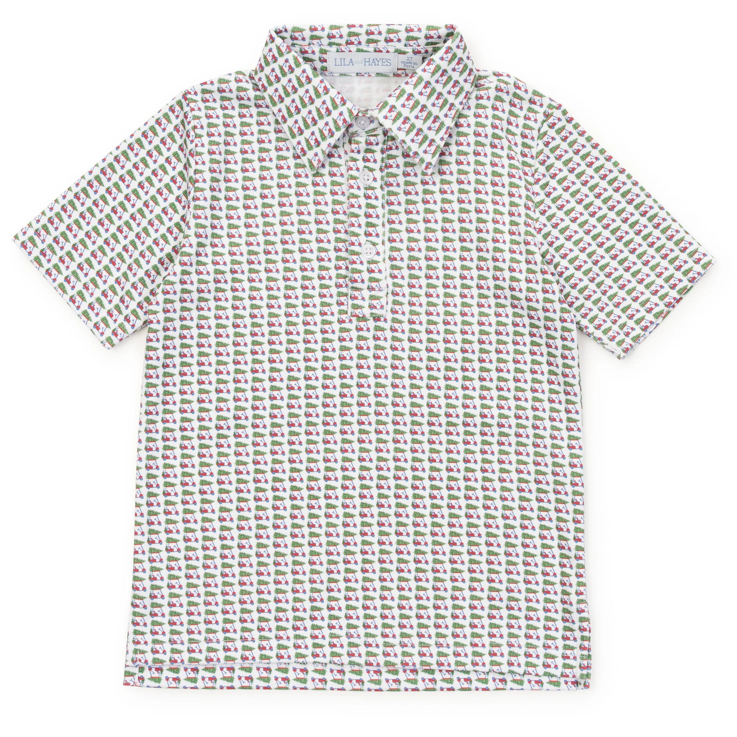 Griffin Boys' Polo - Christmas at the Club
