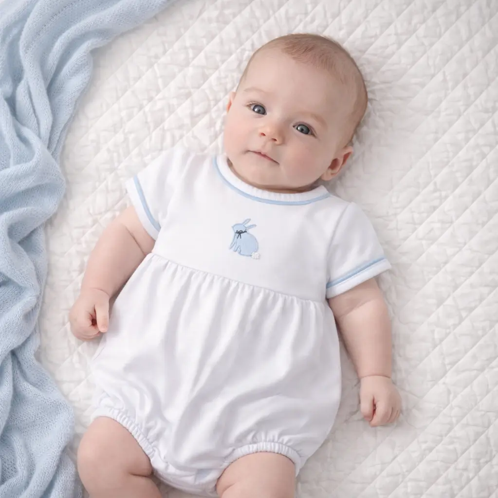 Leaping Bunnies Bubble - Light Blue