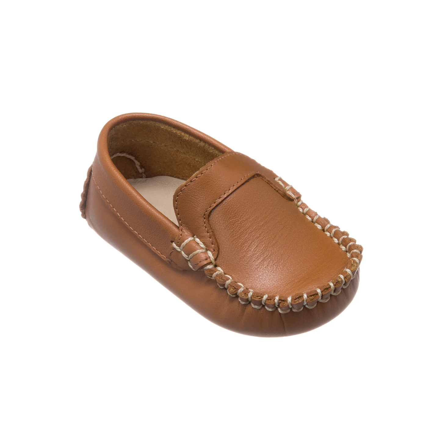 Baby Moccasins - Natural Leather