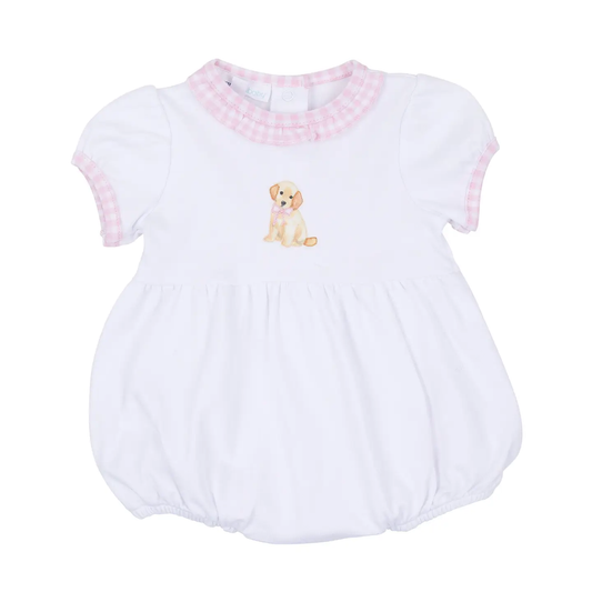 Sweet Golden Ruffle Bubble - Pink