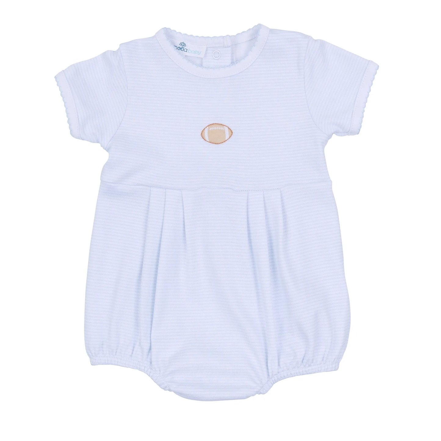 Touchdown Cutie Short Sleeve Bubble - Light Blue