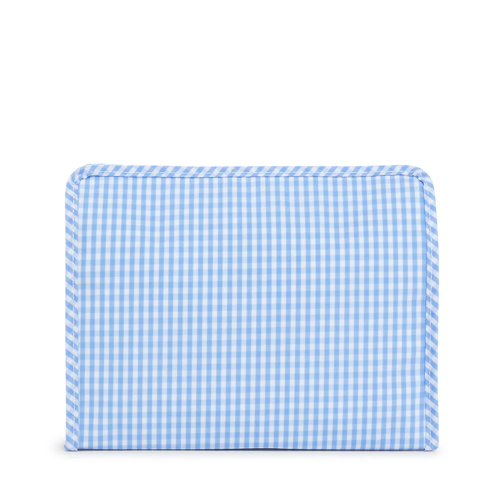 Roadie Medium Zip Pouch - Gingham Sky