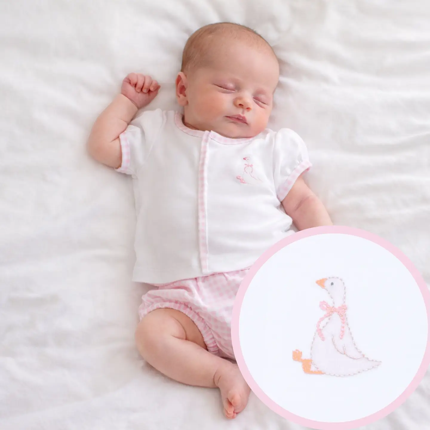 Silly Goose Diaper Cover Set - Pink