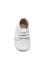 Scalloped Bootie - White Leather
