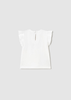 Baby Ruffled T-Shirt - White/Blue