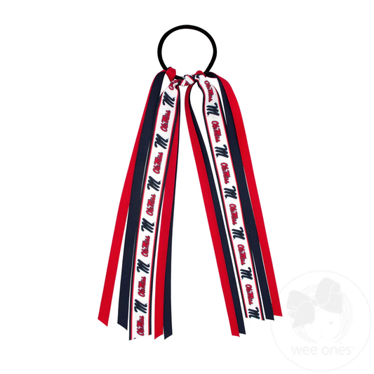 Collegiate Signature Logo Print Streamer Pony - Ole Miss