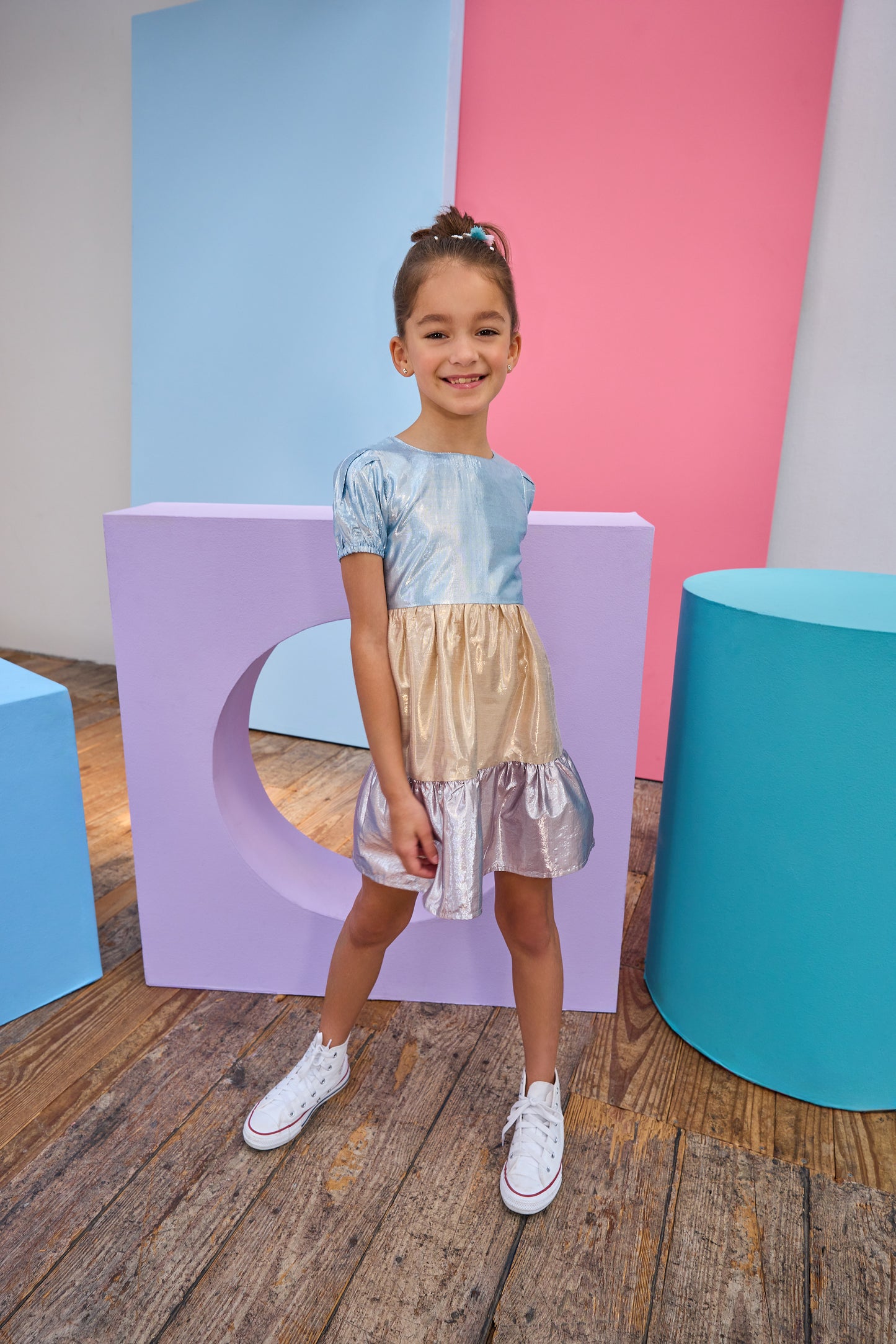 Smita Dress - Metallic