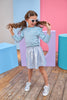 Circle Skort - Icicle Metallic