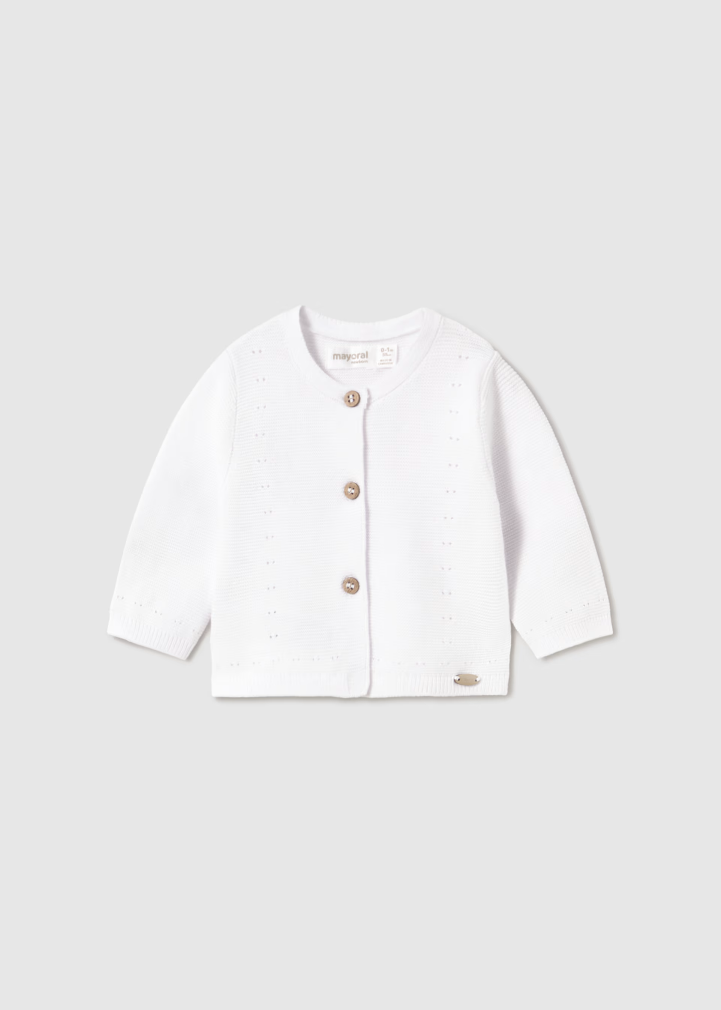 Girl Knit Cardigan - White