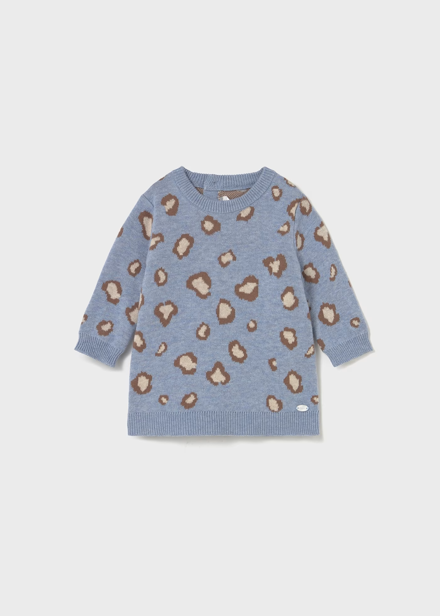 Newborn Knit Dress - Sky Blue Heather