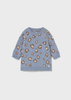 Newborn Knit Dress - Sky Blue Heather