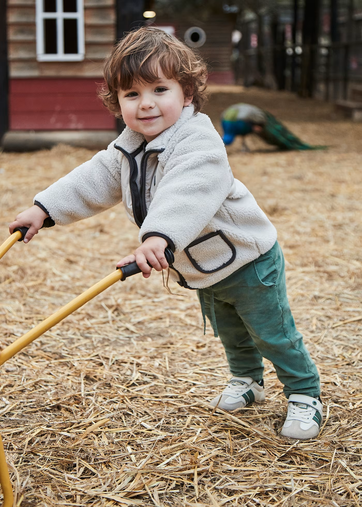 Baby Micro-Corduroy Jogger Pants - Spruce