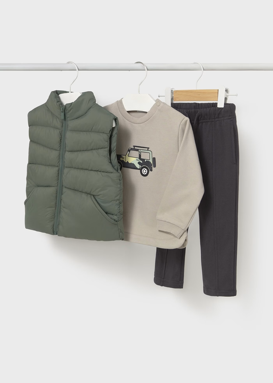 Baby 3-Piece Vest Set - Spruce