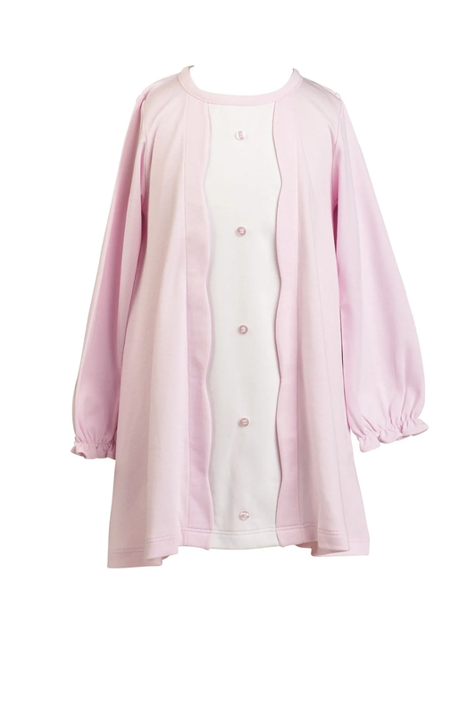 Scallop Button Front Dress