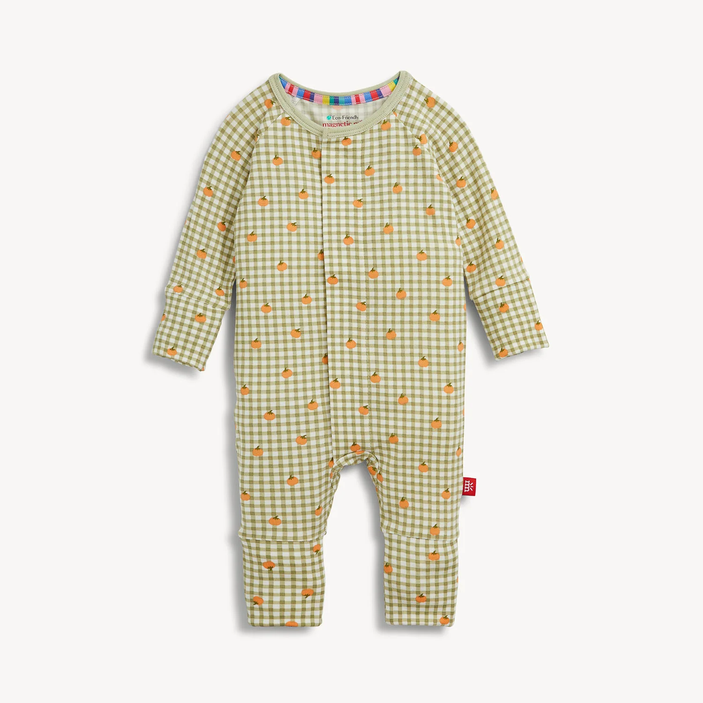 Pumpkin Plaid Modal Convertible Coverall