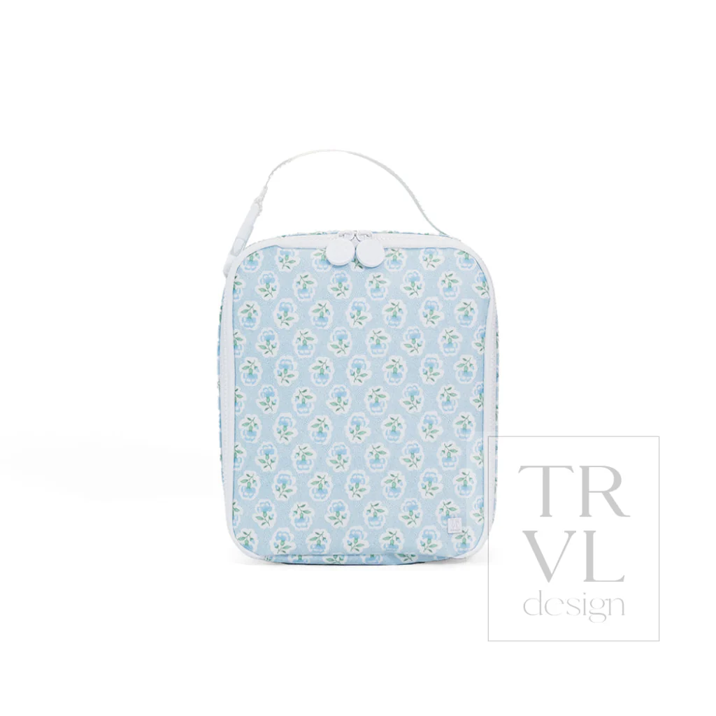 Lunch Box Insulated Lunch Bag - Petite Fleur Blue