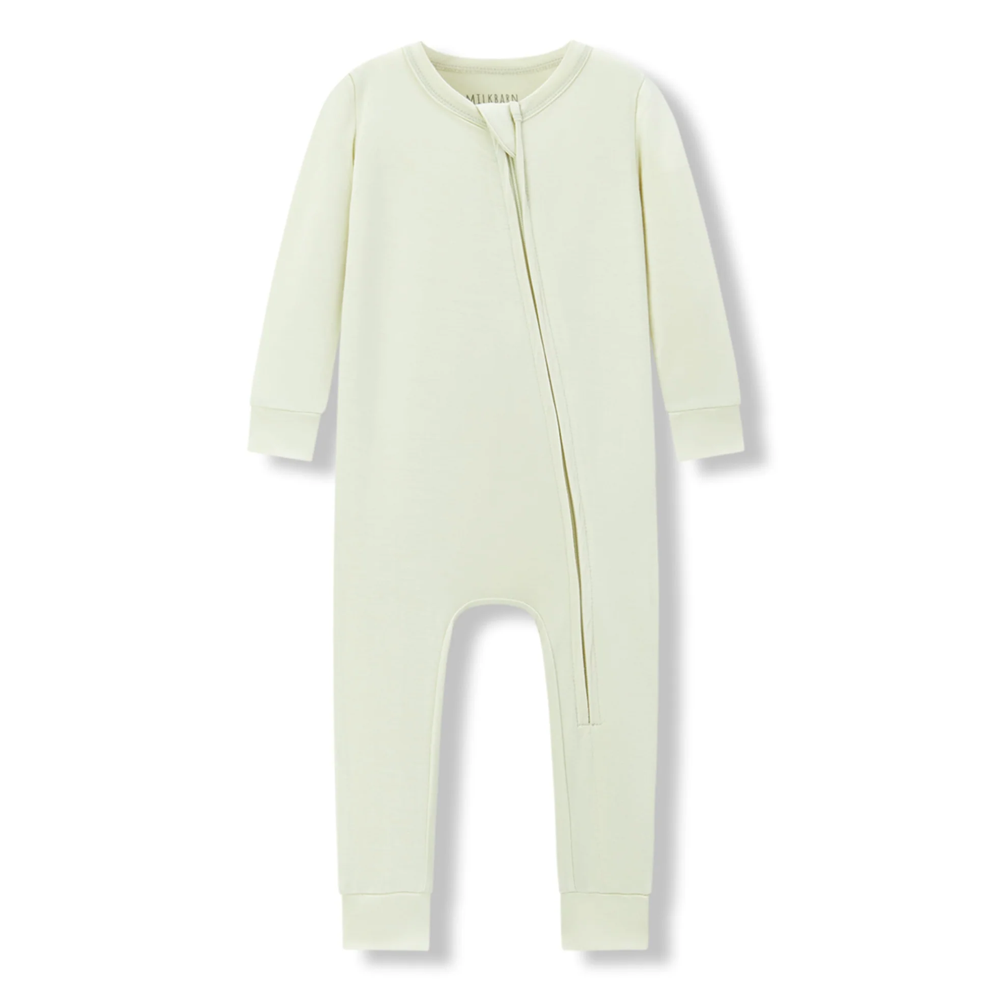 Aloe Luxe Solid Zipper Pajama
