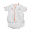 Orange/White Unisex Diaper Set