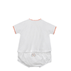 Orange/White Unisex Diaper Set