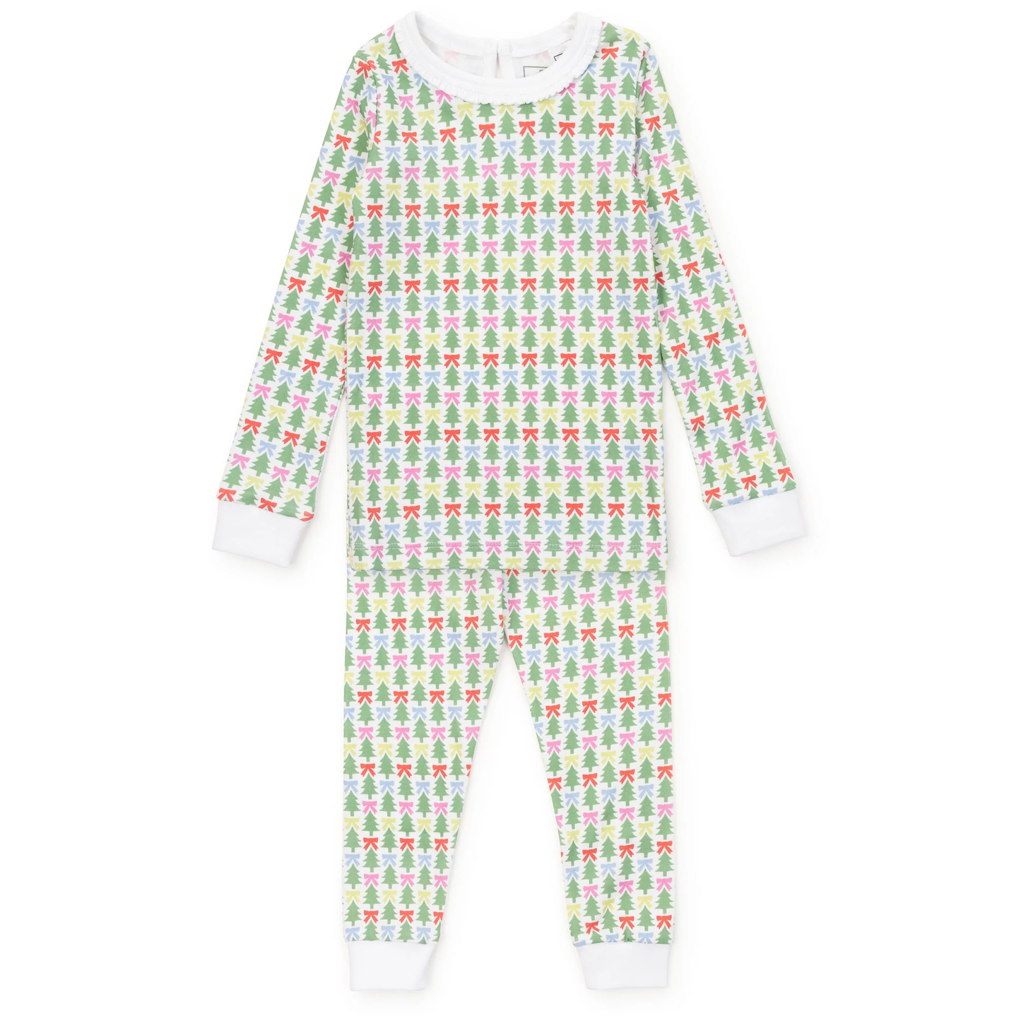 Ava Girls Pajama Pant Set - Tree Topper Bows