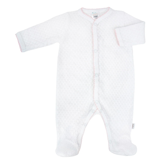 Paty Knit Footie - Pink