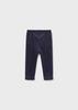 Baby Basic Velvet Leggings - Navy