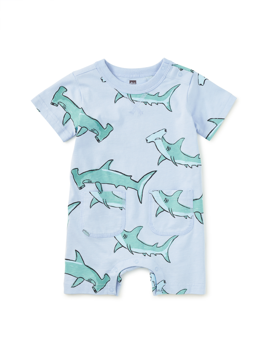 Double Pocket Baby Romper - Hammerheads