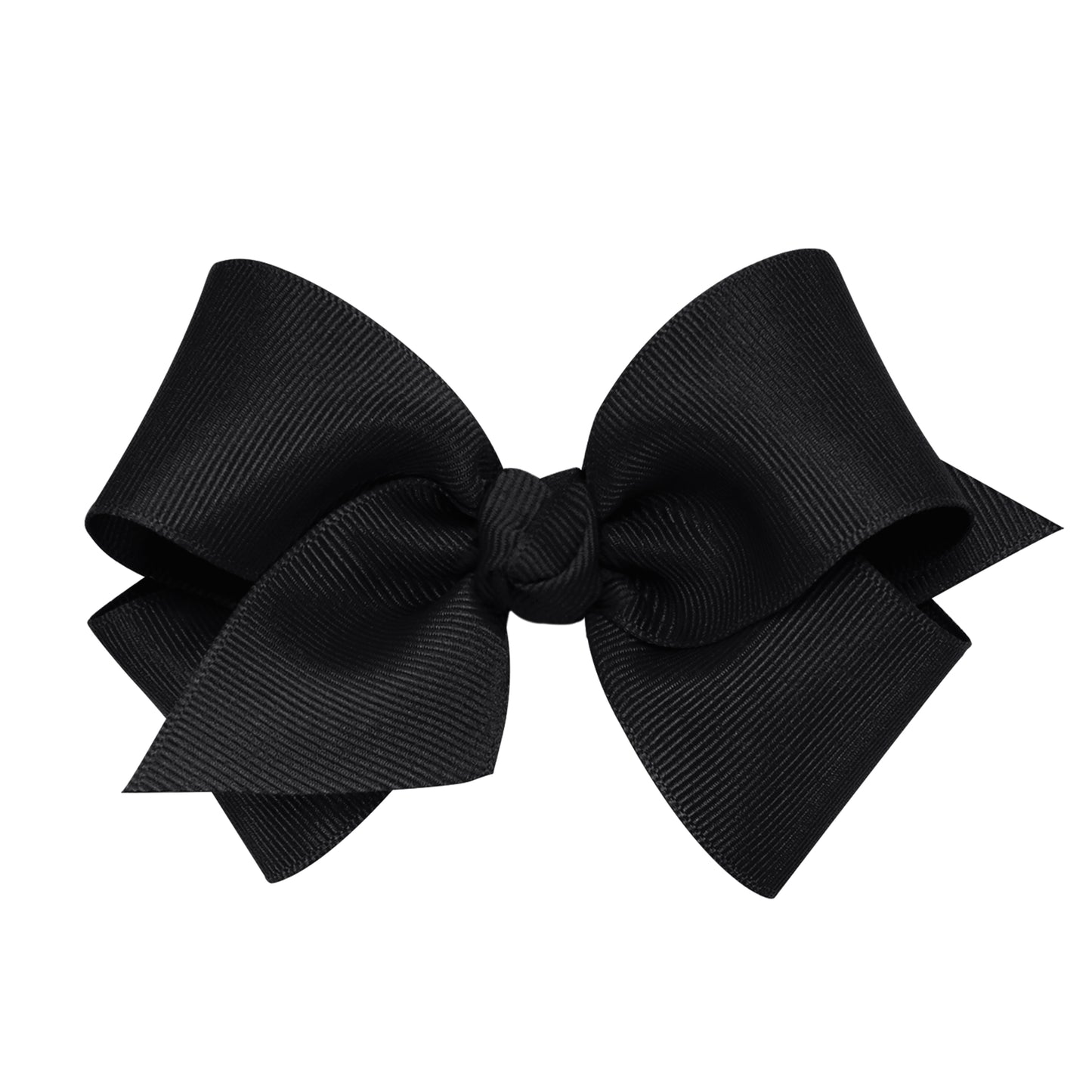 Small Classic Grosgrain Hair Bow (Knot Wrap) - Black