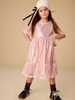 Layered Tulle & Foil Dress - Cherry Blossom
