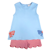 Bow Girl's Shorts Set