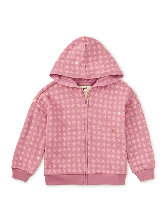 Easy Fit Hoodie - Metallic Stars