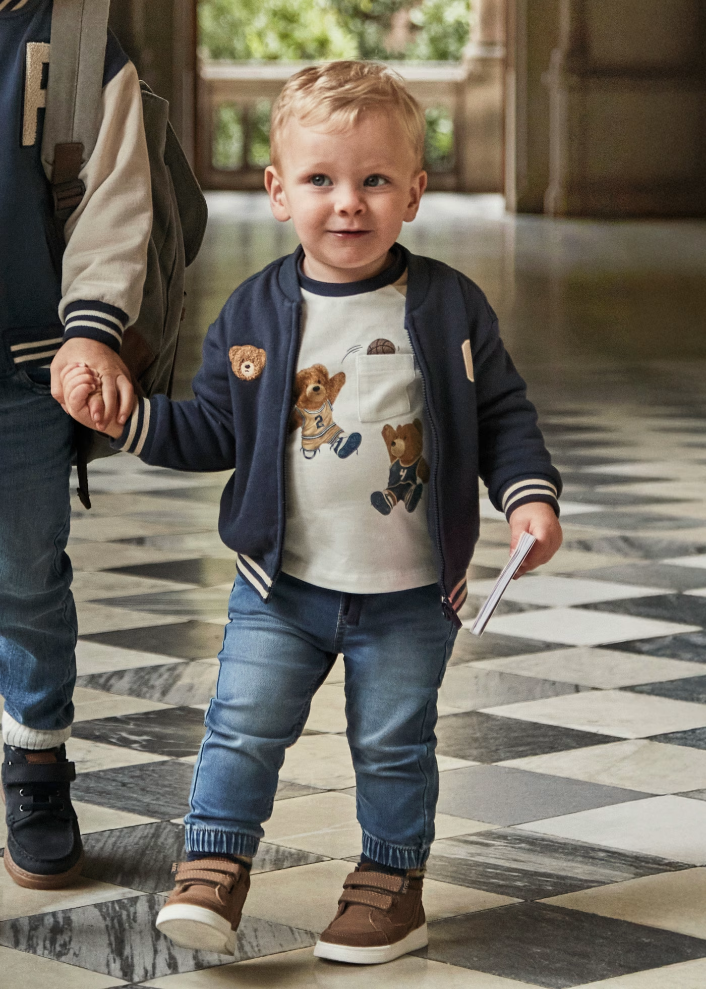 Baby Denim Jogger Pants - Medium Denim