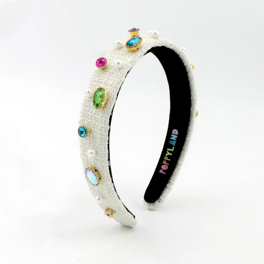 Tweed Bejeweled Ivory