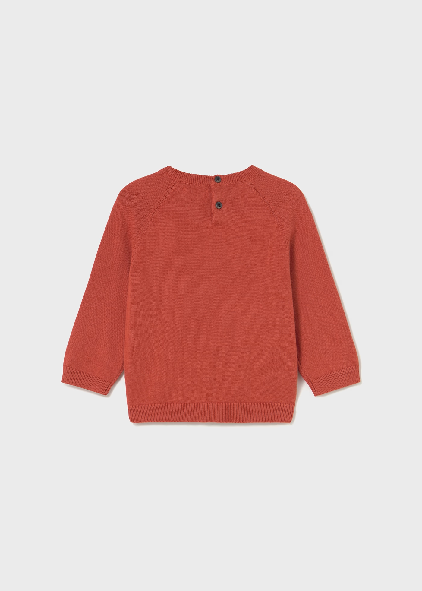 Basic Cotton Jumper - Terracotta