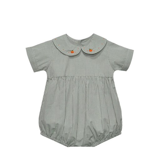 Gray Blue Tate Boy Bubble - Pumpkins