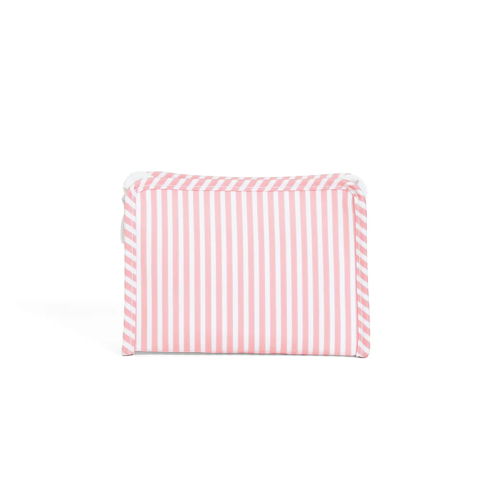 Roadie Small Zip Pouch - Pimlico Stripe Dusty Rose