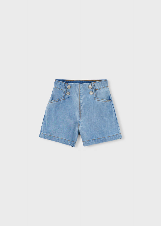 Girl Denim Shorts - Light Denim