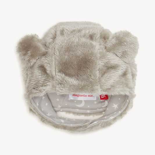 Magnetic Easy Close Cap - Storm Minky Bear
