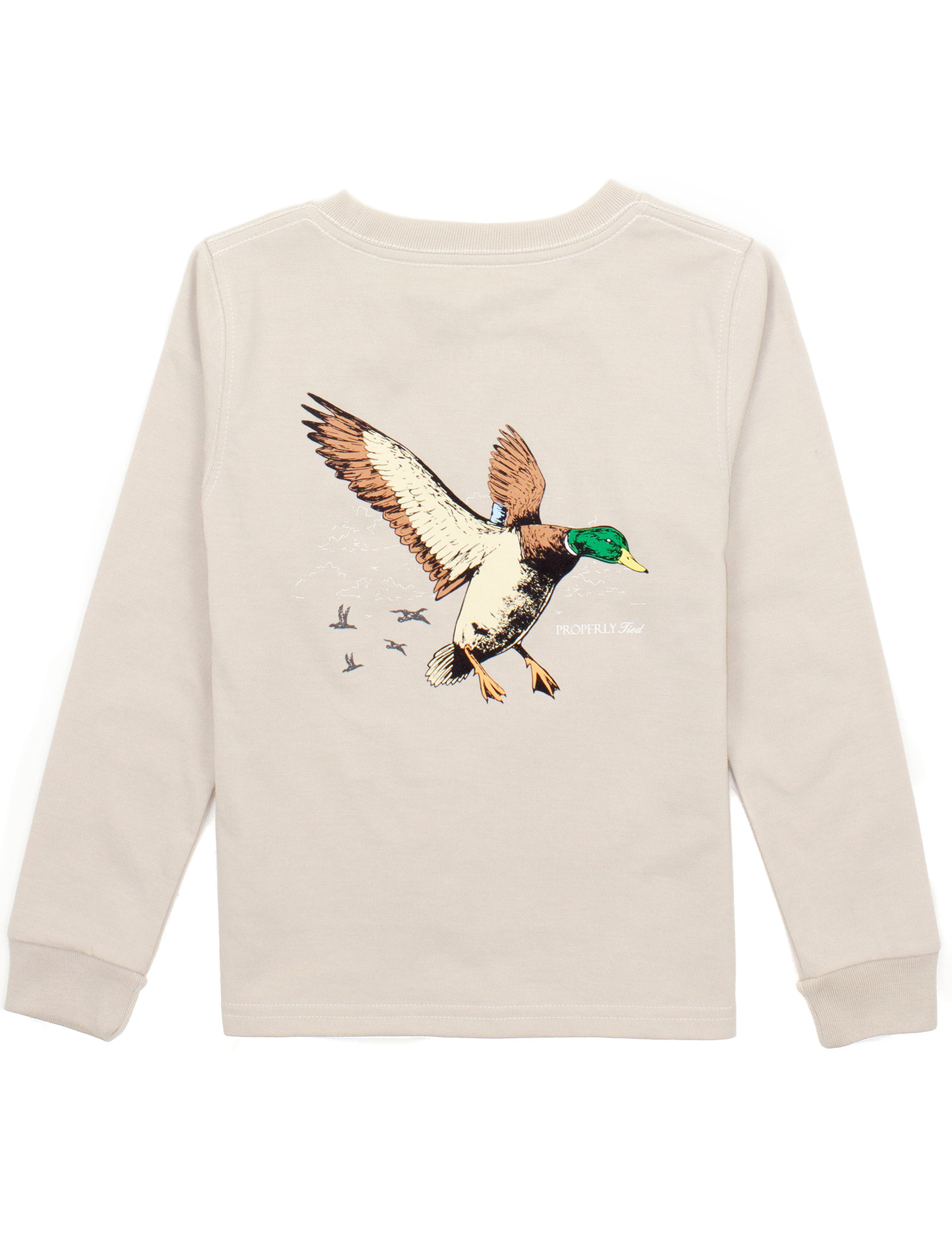 Boys Mallard Flight Long Sleeve Linen