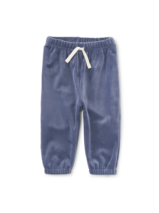 Easy Fit Velour Baby Joggers - Naval Blue