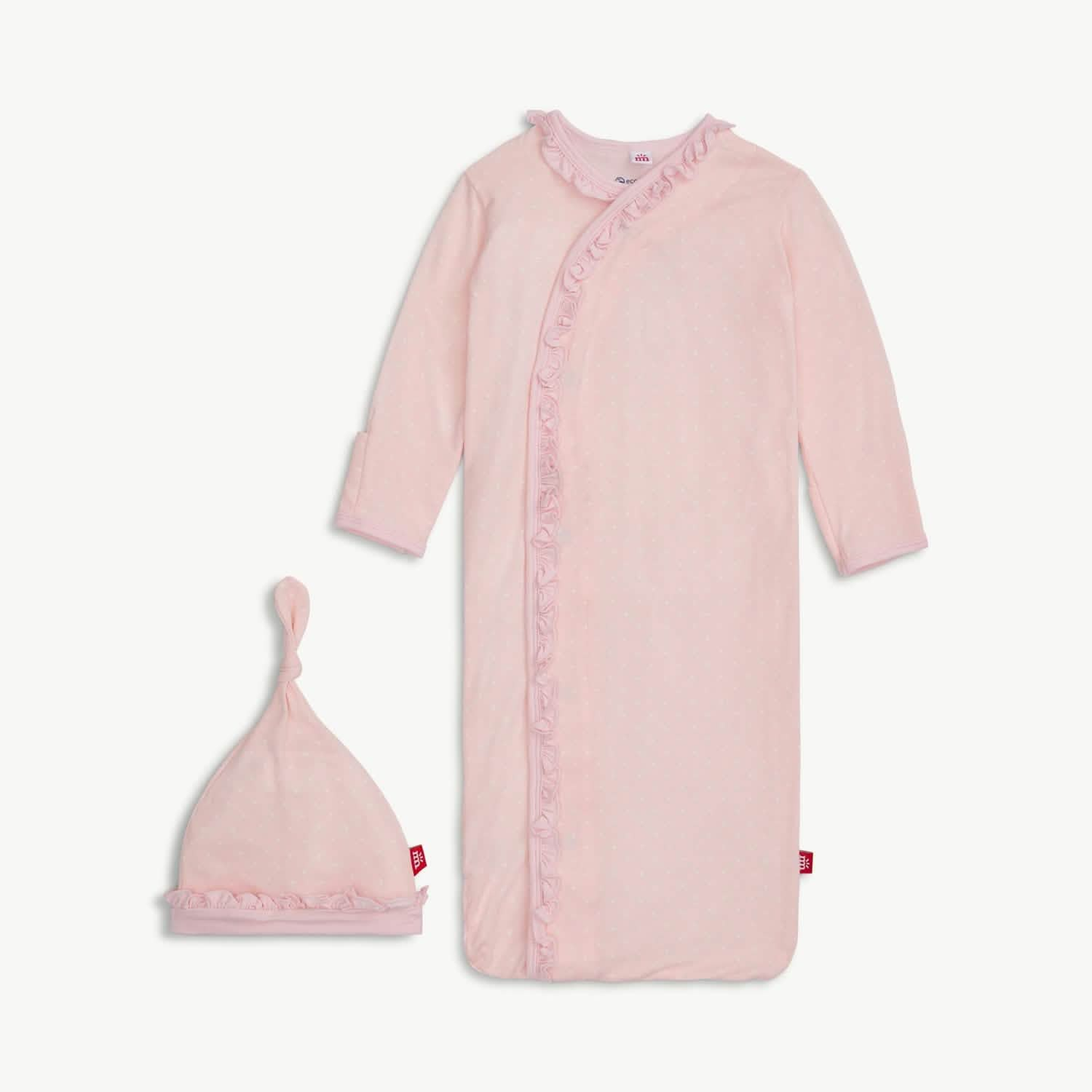 Magnetic Me Pin Dot Pink Ruffle Gown and Hat