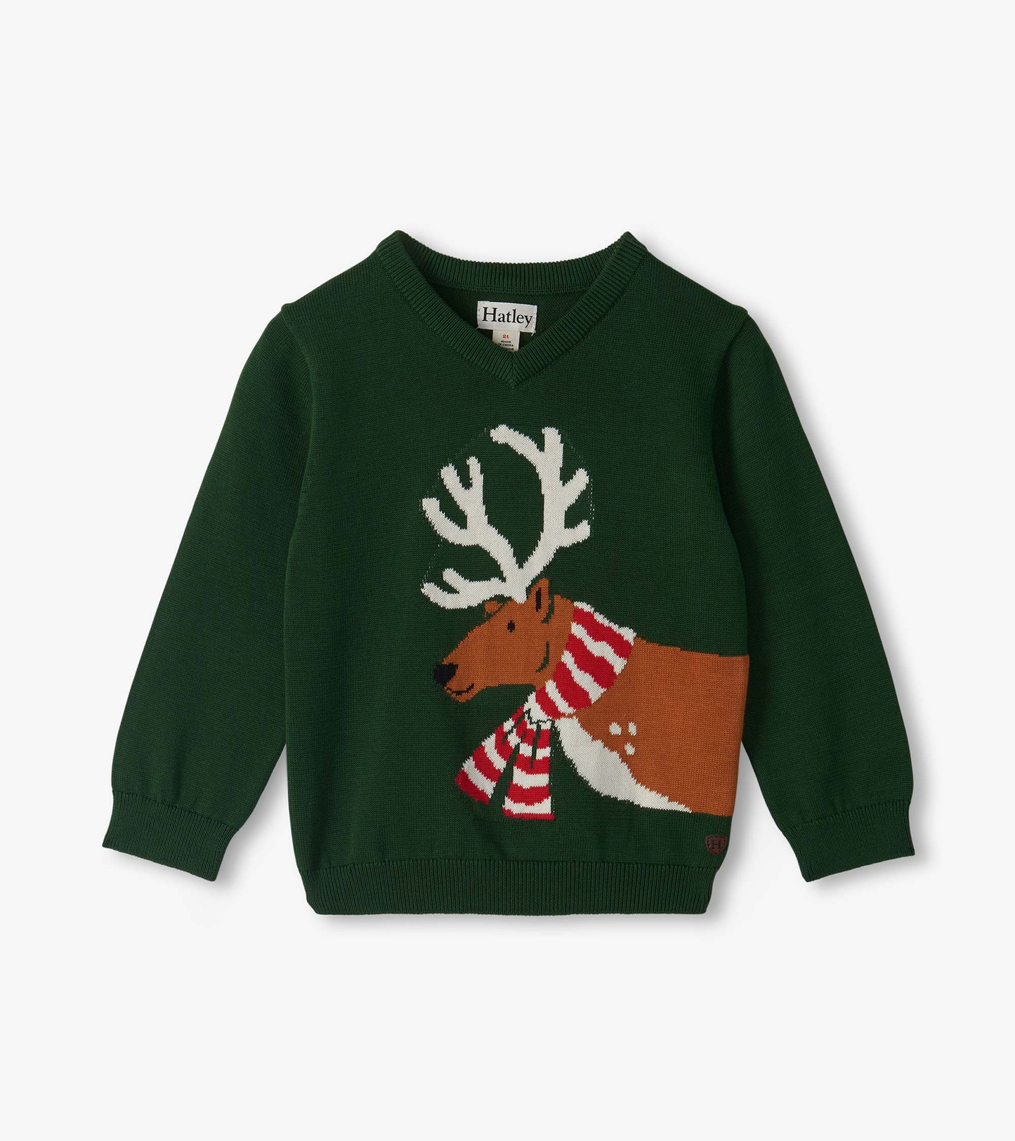 Baby & Toddler Boys Reindeer V-Neck Sweater