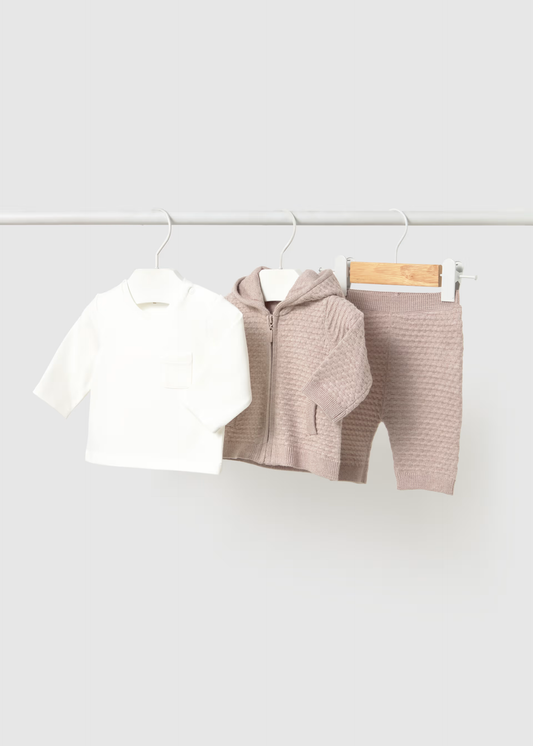 Newborn Boy 3-Piece Set - Moca