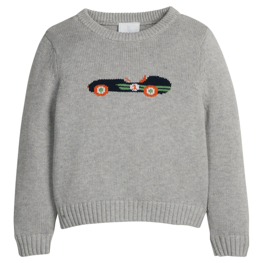 Intarsia Sweater - Vintage Race Car