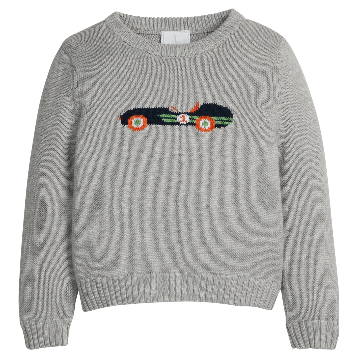 Intarsia Sweater - Vintage Race Car