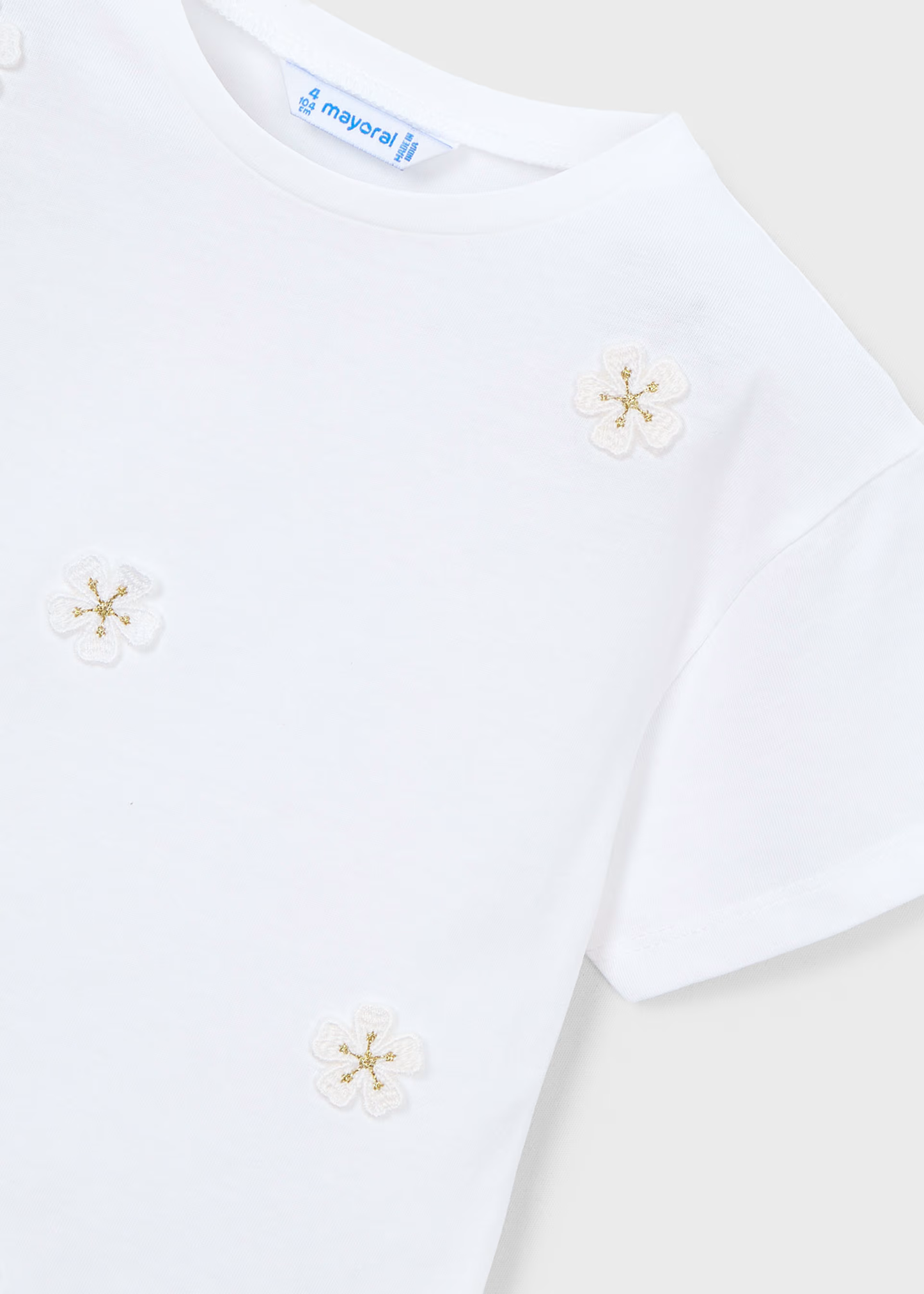 Girl Applique T-shirt - White